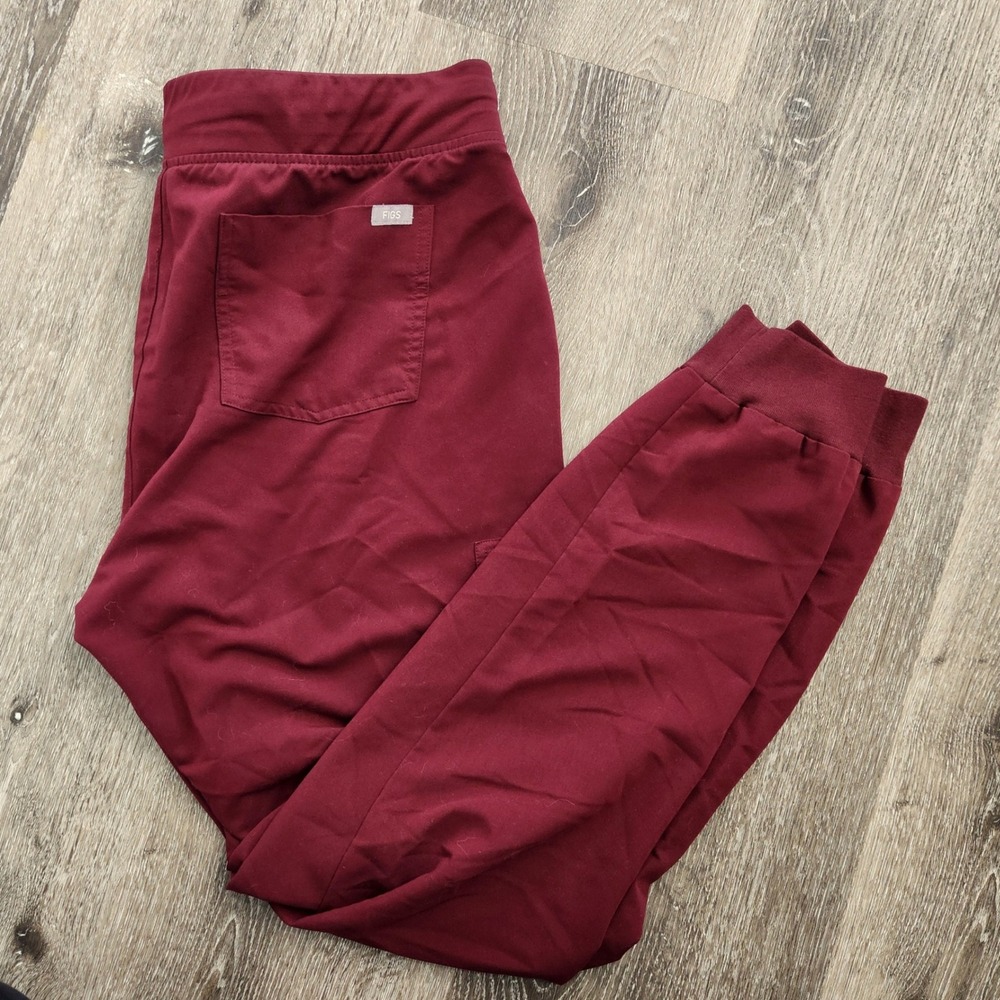 FIGS Technical Collection Burgundy Jogger Scrub Pants XL Tall W18SW2005T